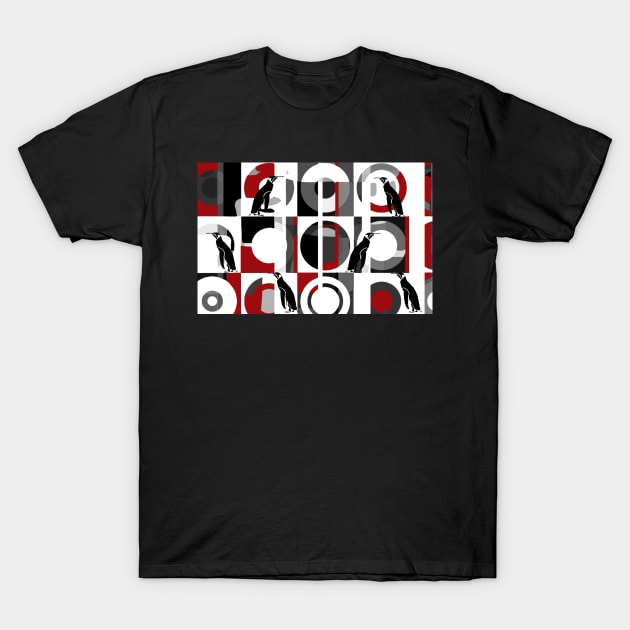 Modern Art Penguins T-Shirt by JenStedman73